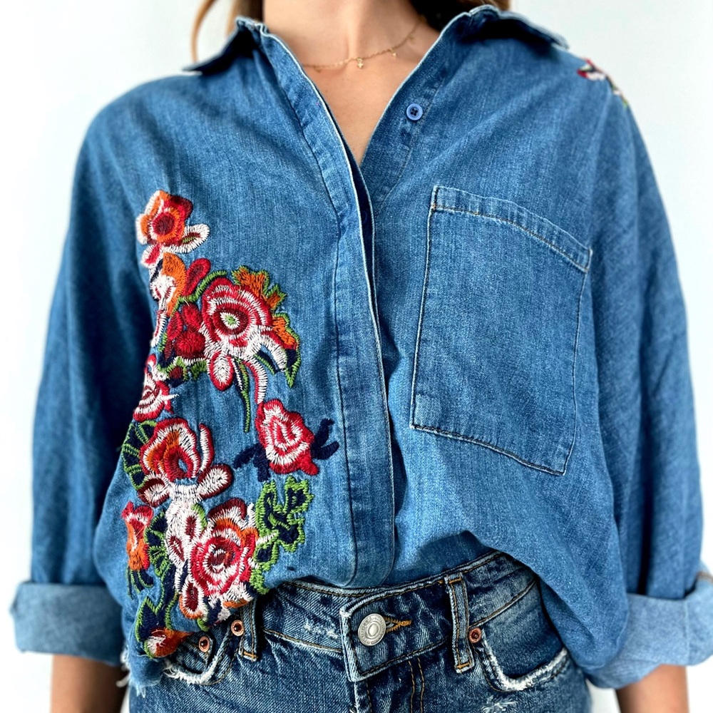 Oversized Denim Shirt